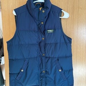 L.L. Bean Navy Down Vest